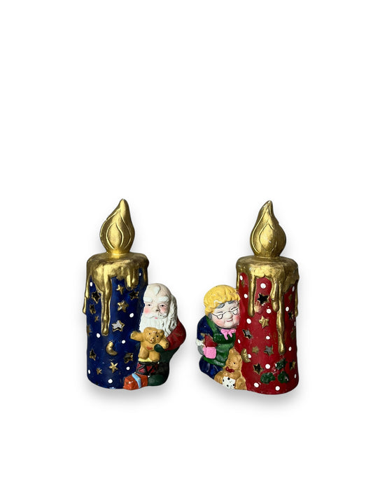 Set Of 2 Christmas Candle Lights